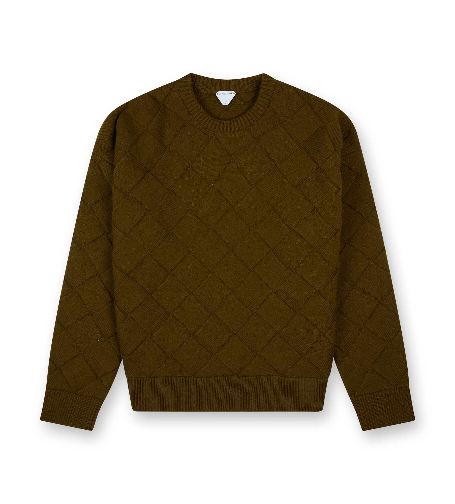Bottega Veneta Round Neck Sweater In Brown