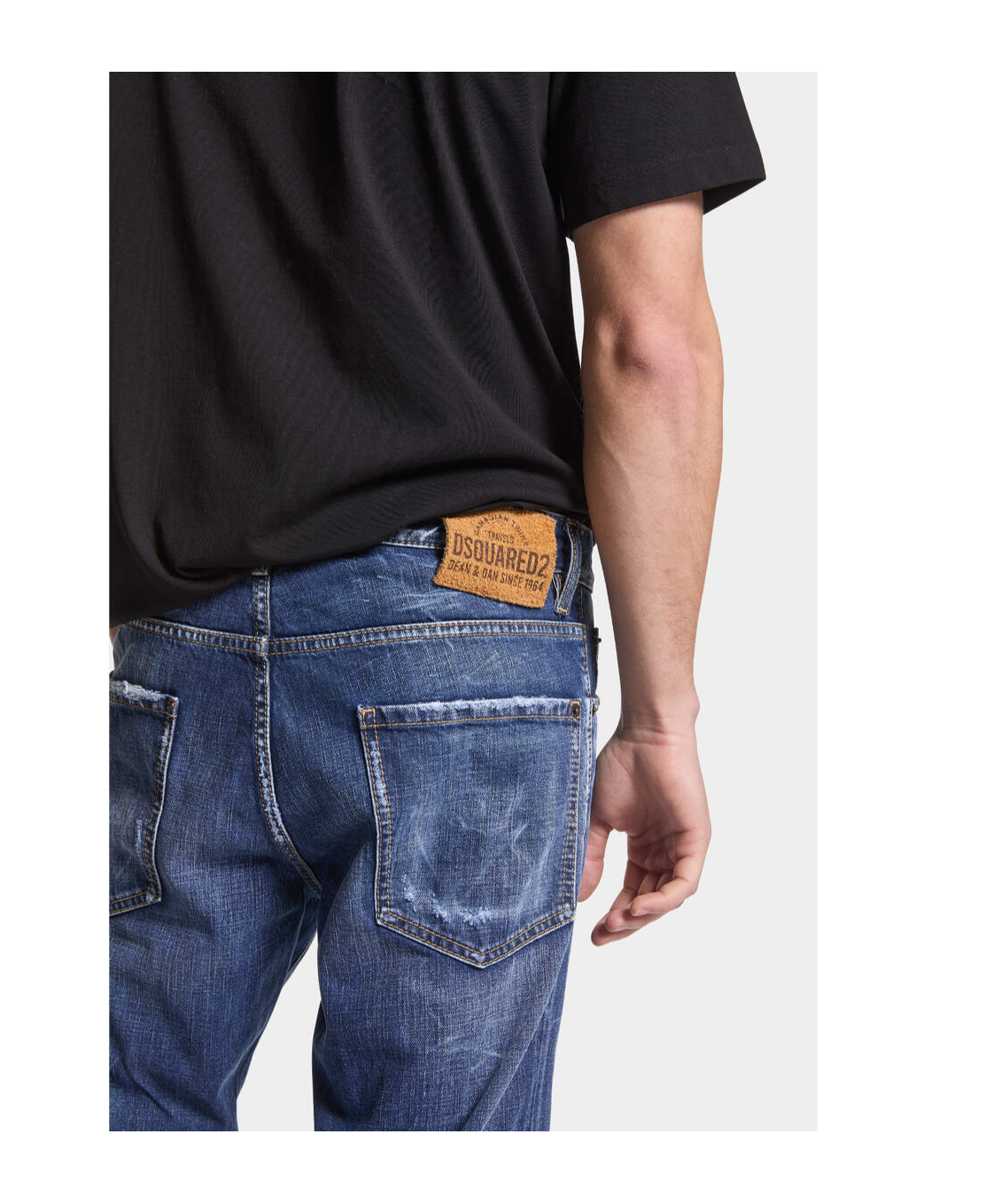 Dsquared2 Washed Skinny Jeans In Blue