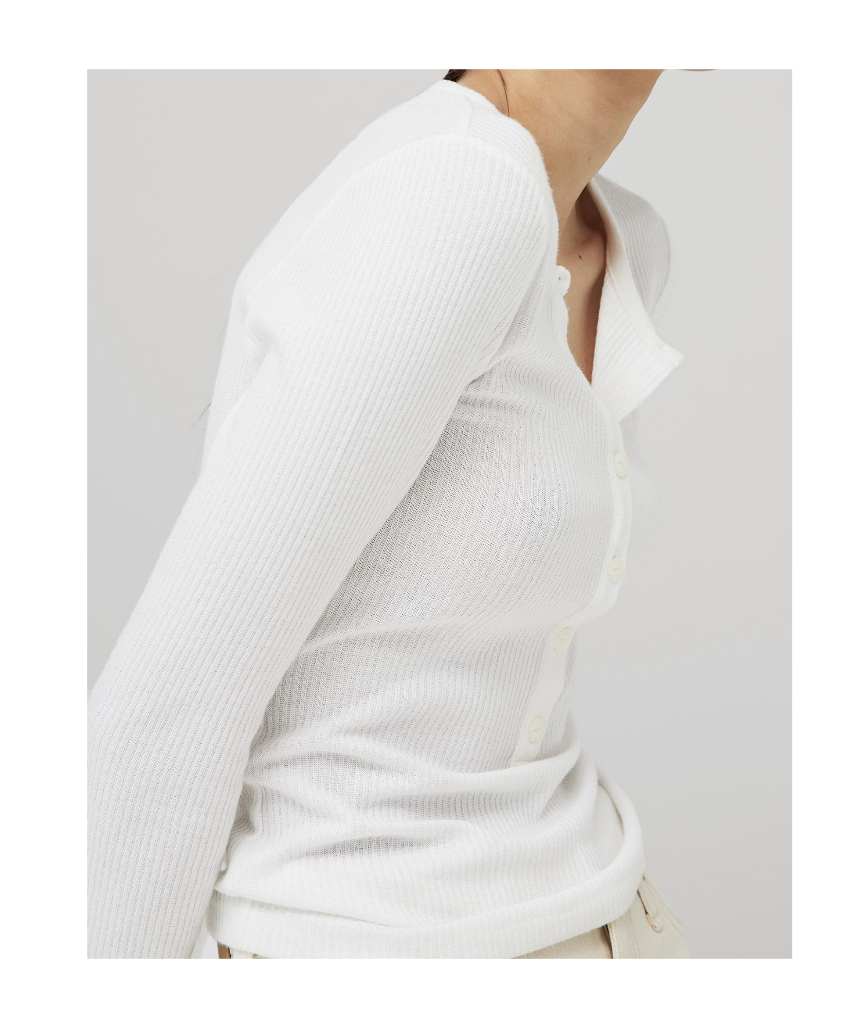 Rag & Bone Round Collar And Long-sleeved T-shirt