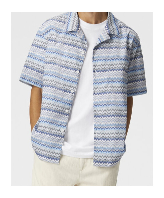 Missoni Short-sleeved Shirt In White