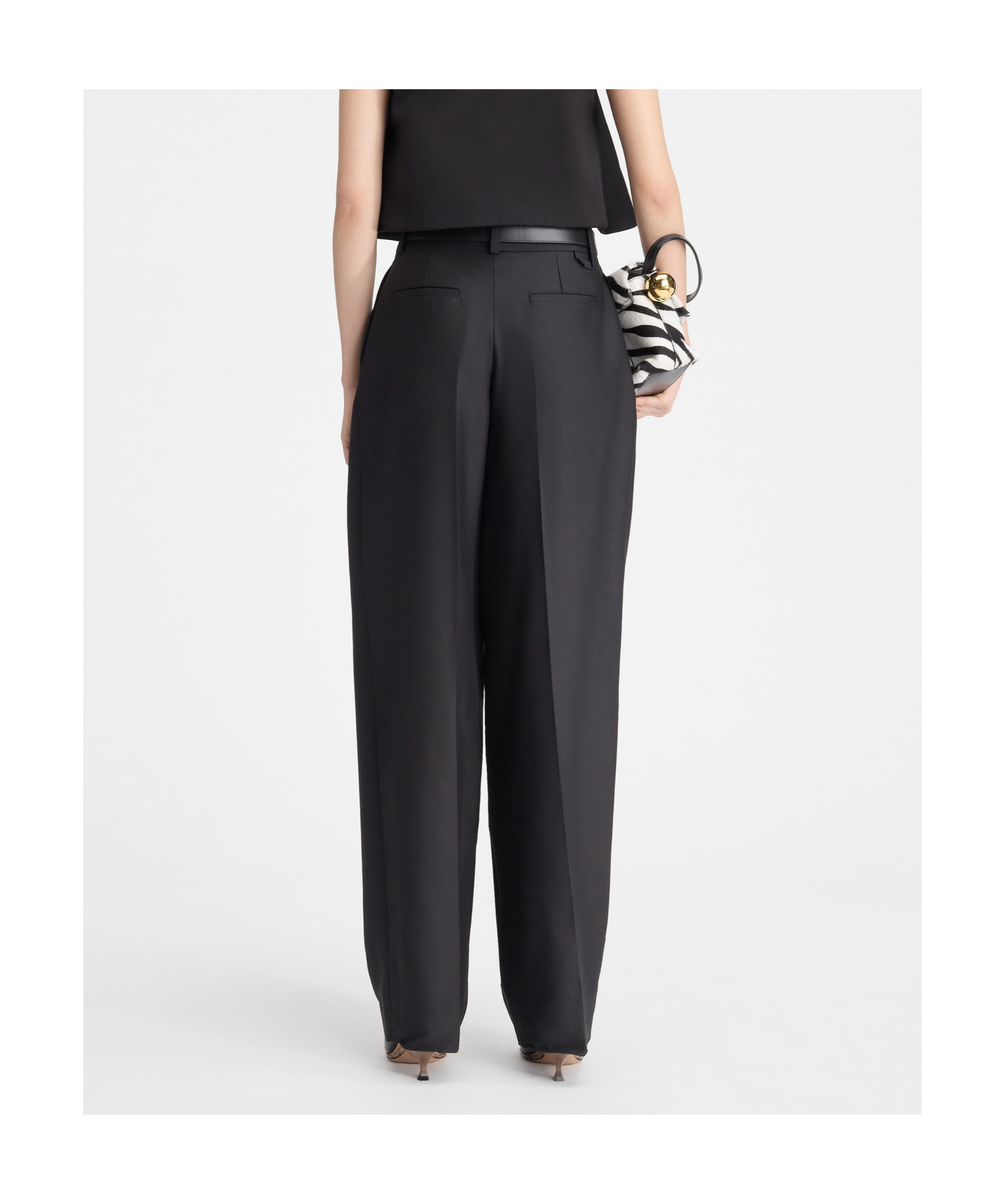 Jacquemus Curzio Pleated Trousers In Black