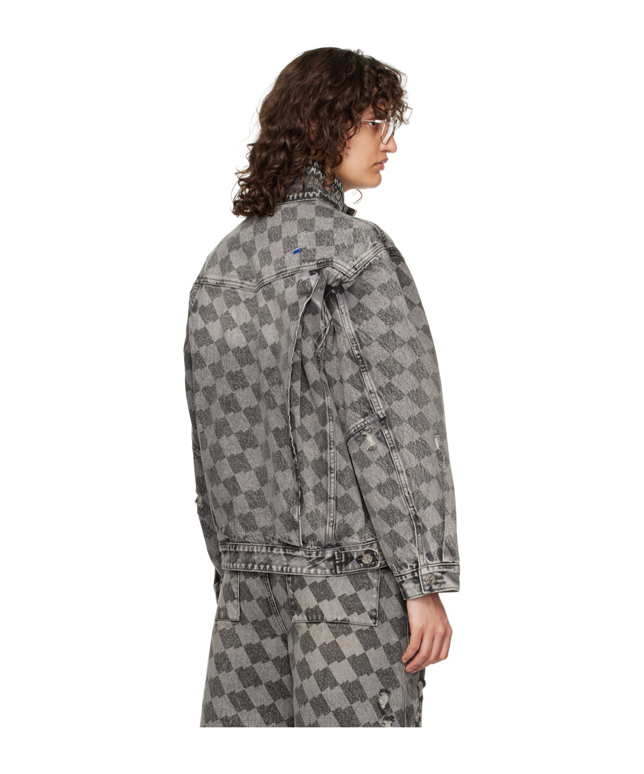 ADER ERROR FLIP POCKET BUTTON DENIM COAT
