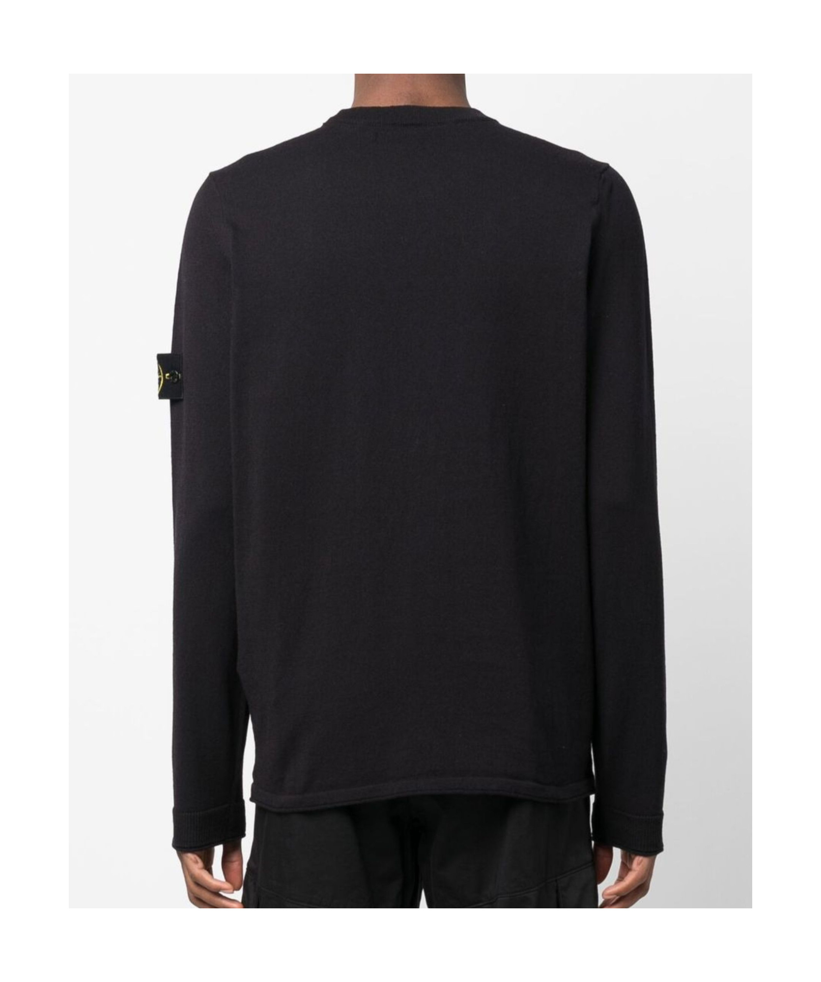 Stone Island Round Neck Sweater In Blue