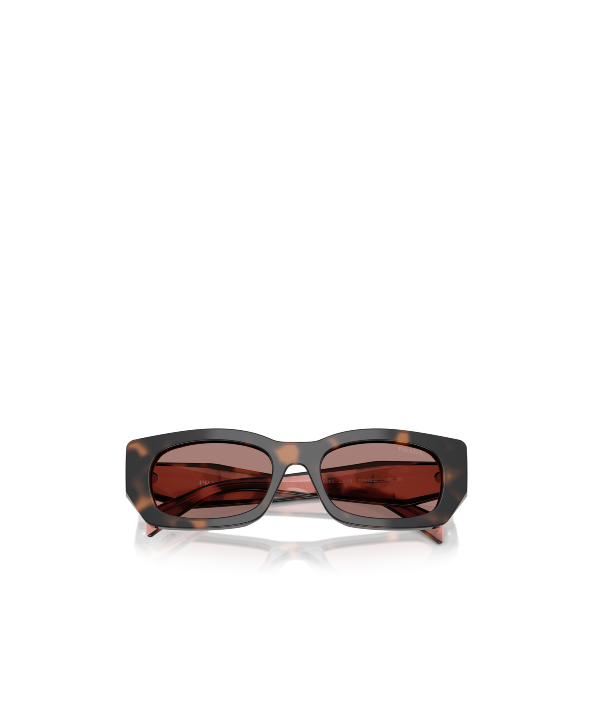 Shop Prada Full Frame Sunglasses In Brown