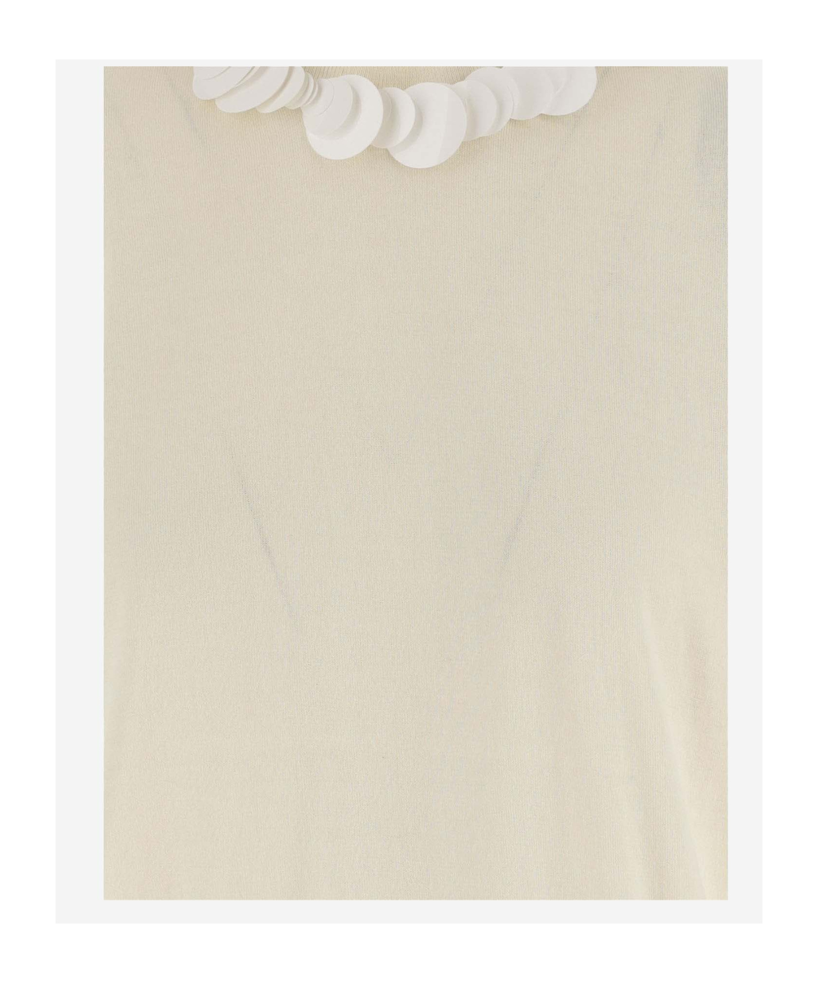 Jil Sander Sequin Embellished Crewneck T In Nude