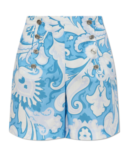 Etro Paisley-print Shorts In White