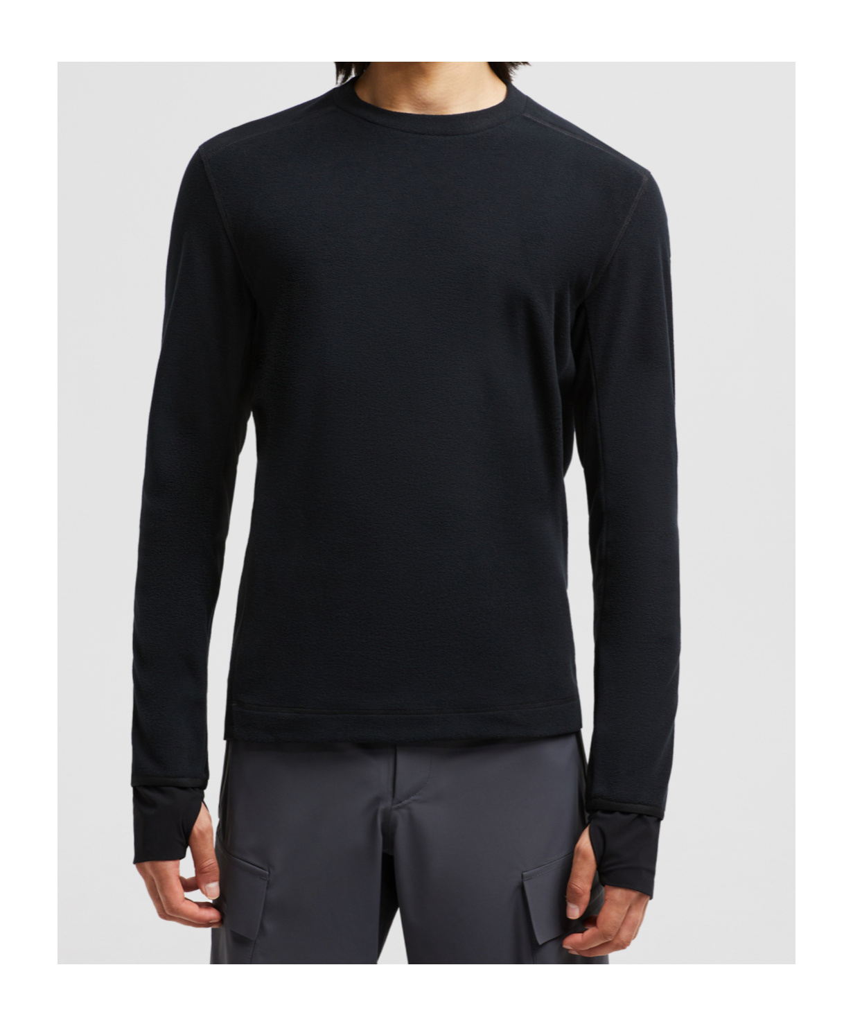 Moncler Logo-patch Performance Sweatshirt In Black