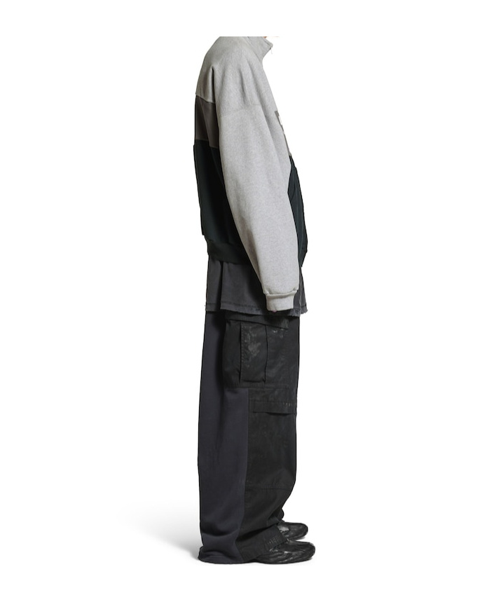 Balenciaga Men's Unity Sport Zip-up Jacket In Heather Grey In Grey