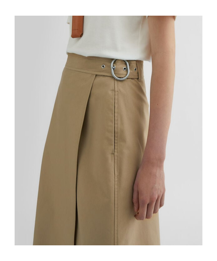 Jil Sander A-line Midi Skirt With High Waist In Green