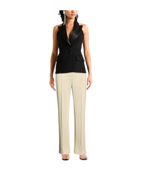Max Mara Slim Flared Pants In Khaki