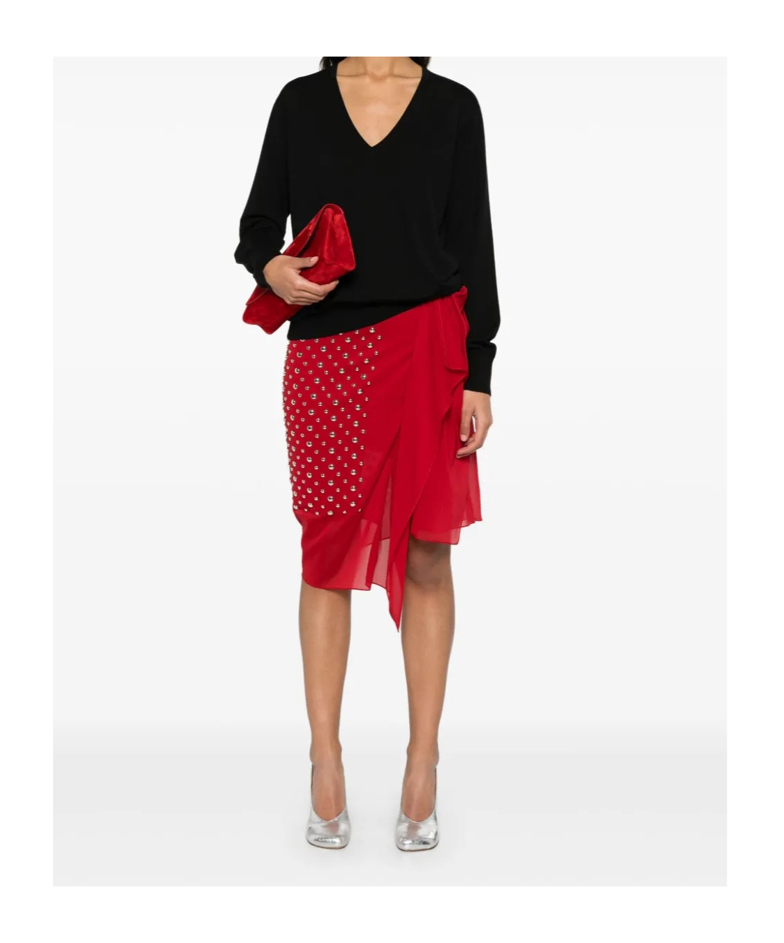 Shop Dries Van Noten Long Sleeve Sweater In Black