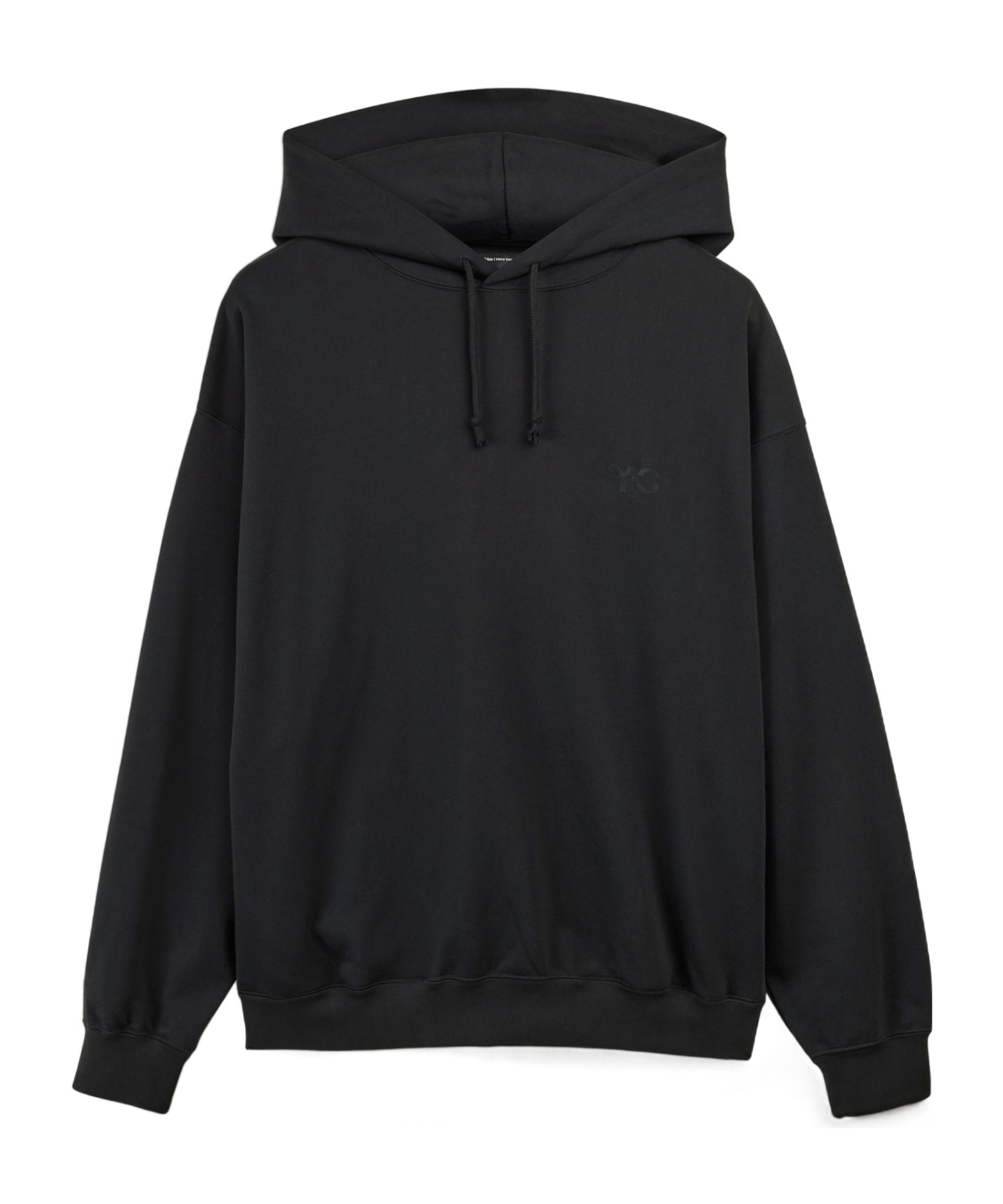 Shop Y-3 French-terry Hoodie In Black