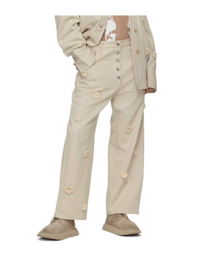 Song For The Mute Straight-leg Casual Pants In Gray