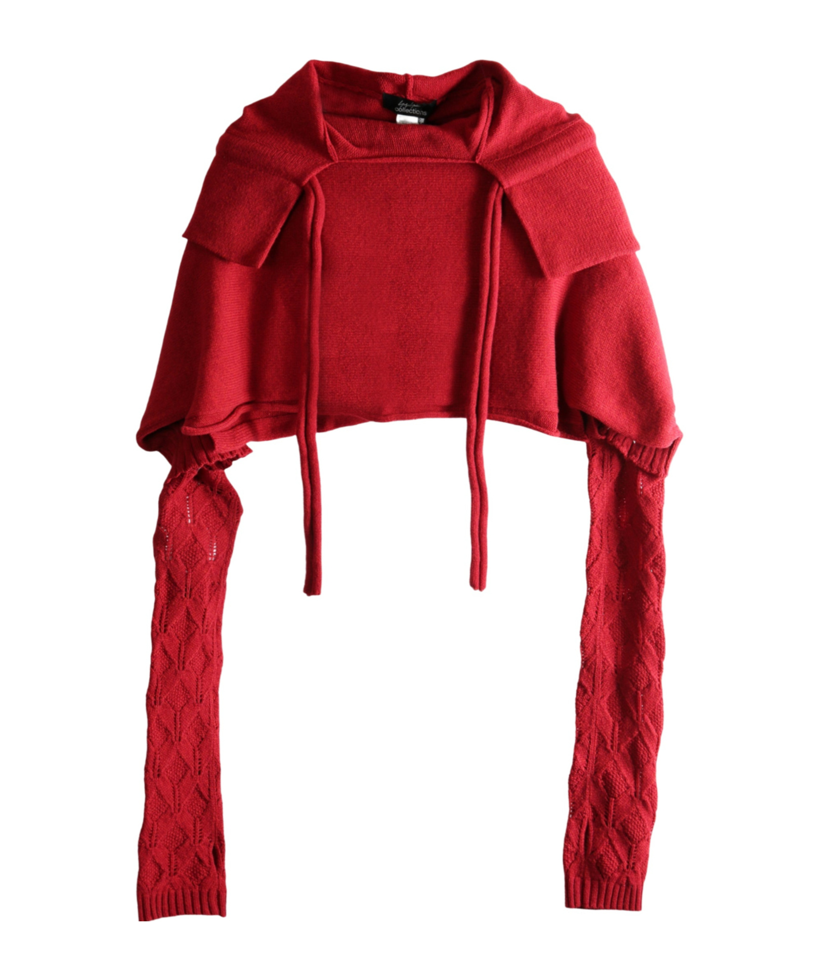 Yohji Yamamoto Cropped Hoodie In Red