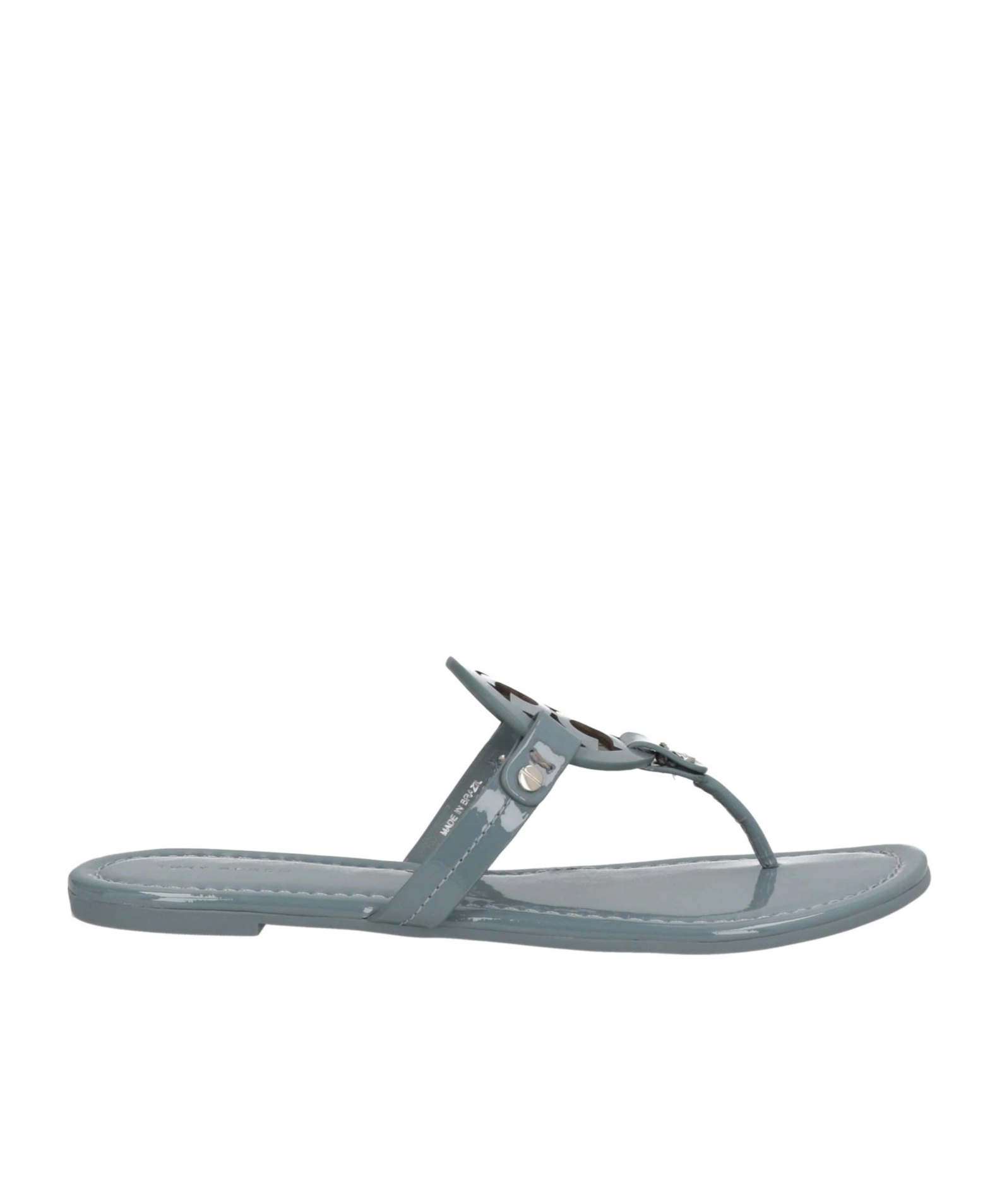 Tory Burch Glossy Flip-flops In Grey