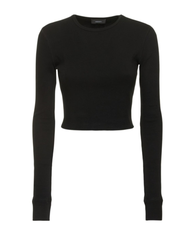 Wardrobe.nyc Hb Long Sleeve Stretch Cotton T-shirt