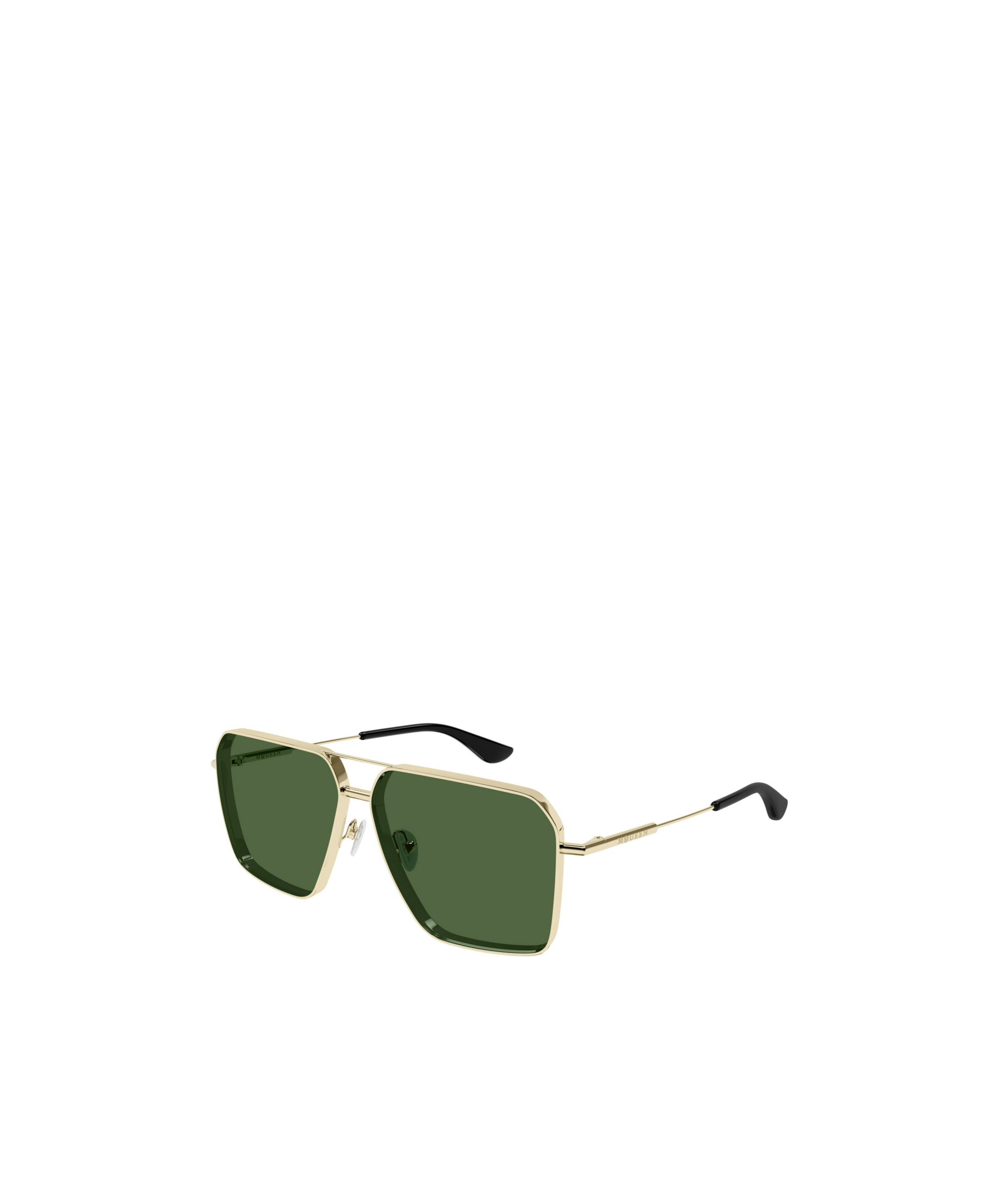 Alexander Mcqueen Pilot-frame Sunglasses In Golden
