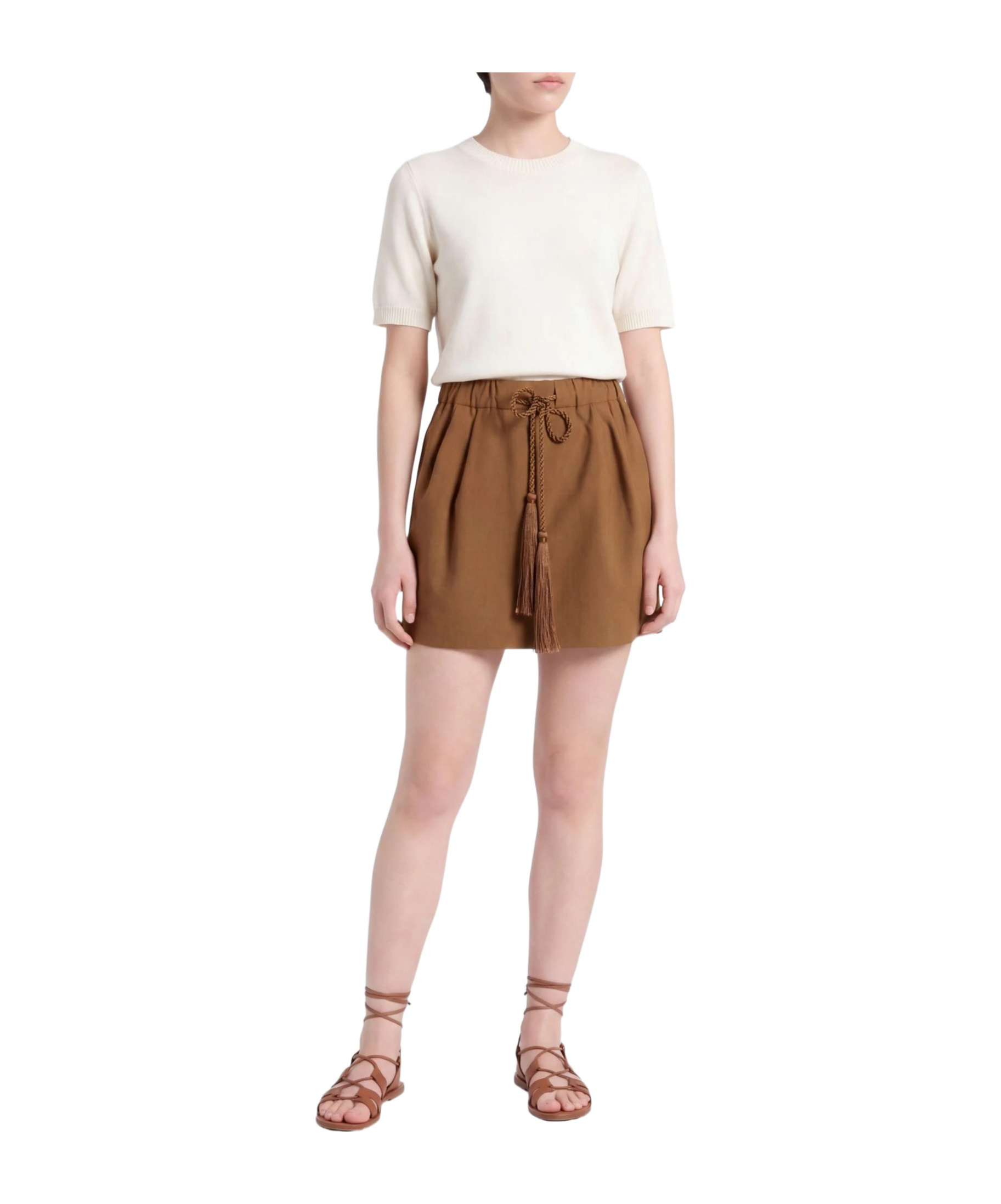 Max Mara Mini Skirts In Brown
