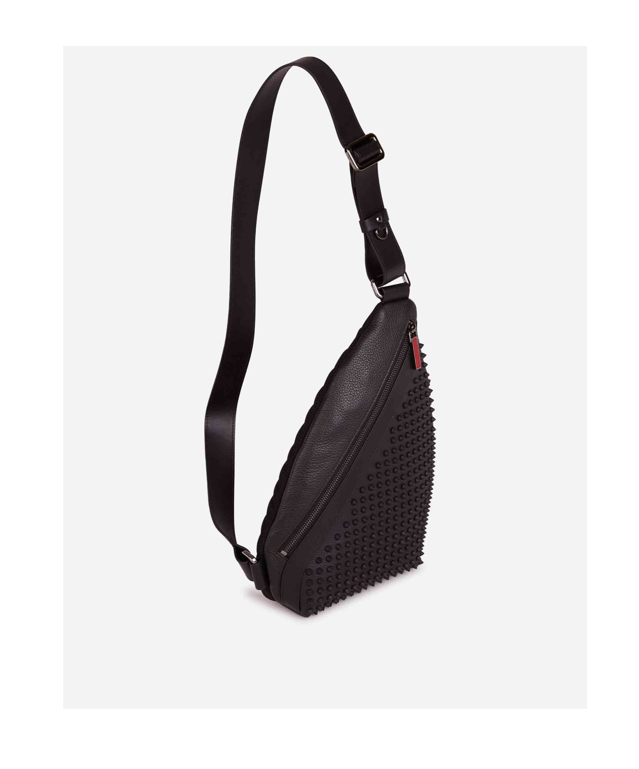 Christian Louboutin Zippered Crossbody Bag In Black