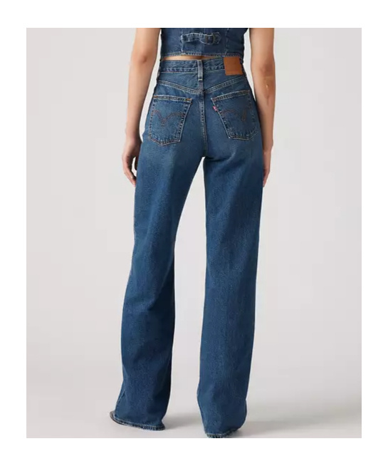 Levi's Ribcage Wide-leg Jeans In Blue