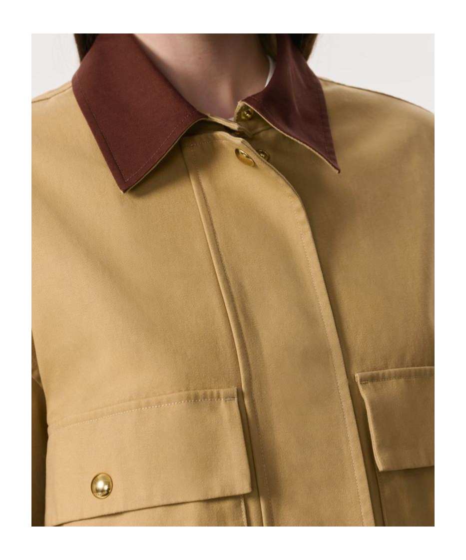 Rag & Bone Woman Jacket Sand Size L Cotton