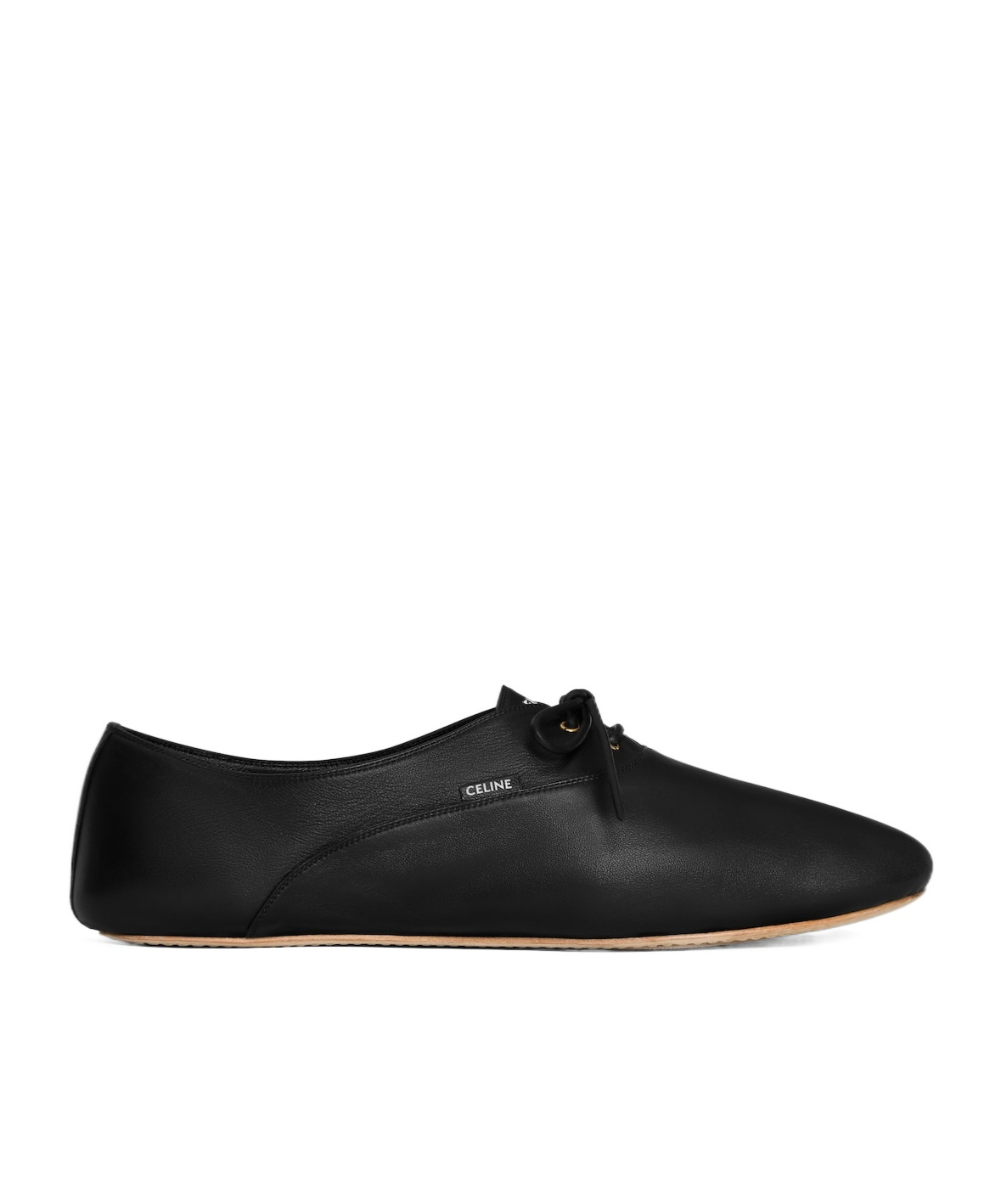 Celine Ballet - Lace-up Shoe In Lambskin In Black