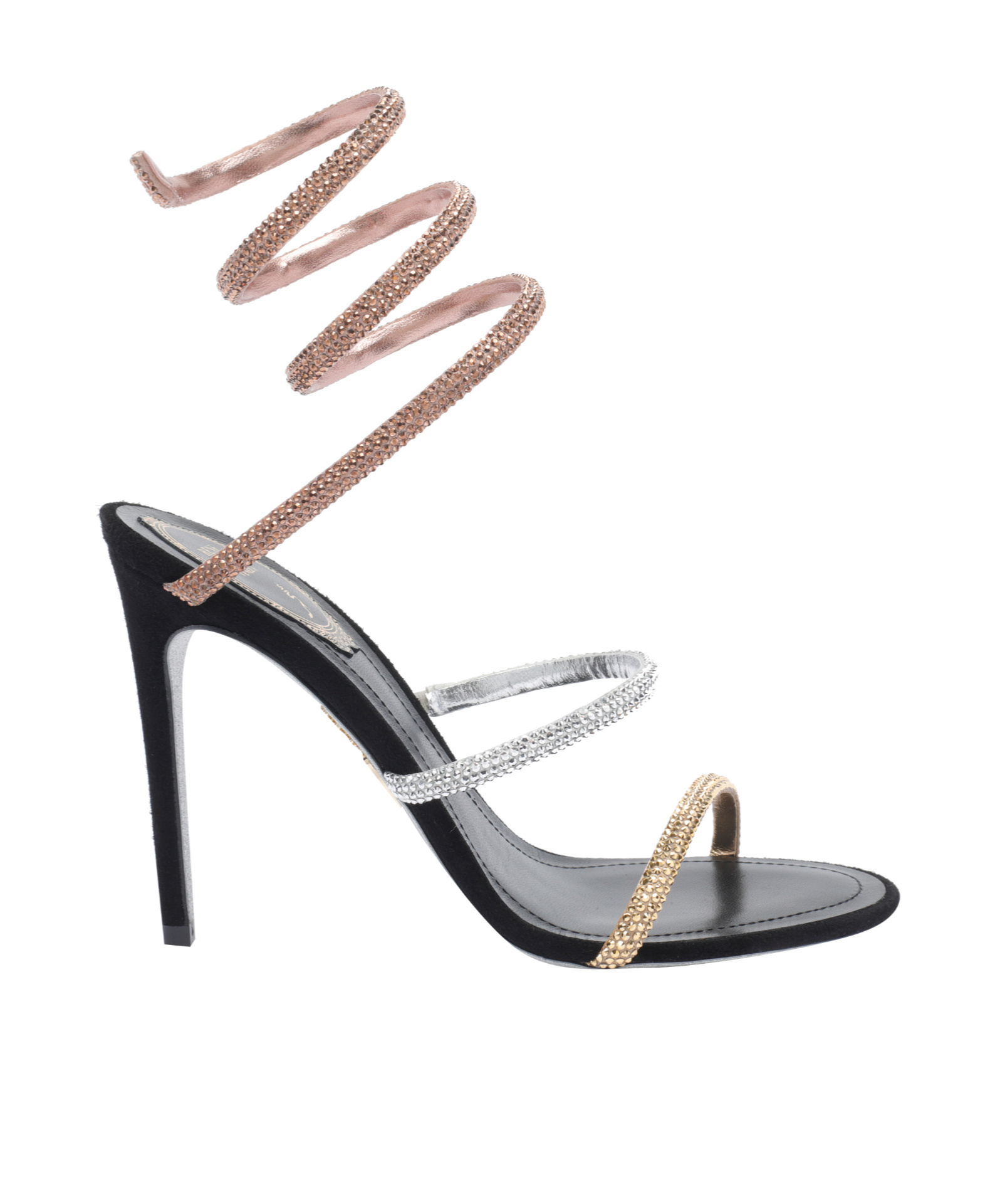 René Caovilla Cleo Sandals In Gold