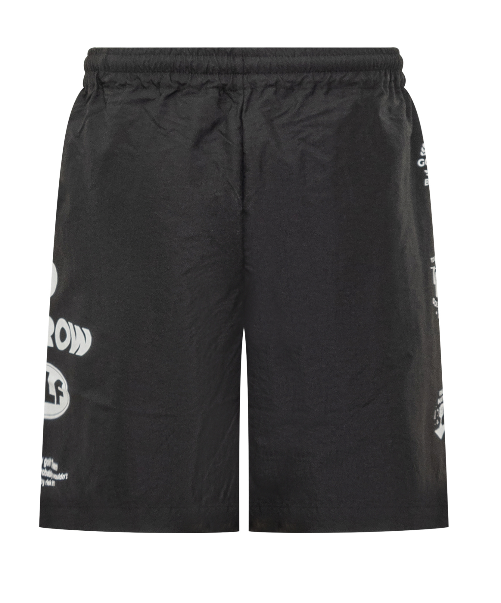 Barrow Elastic Waist Shorts In Black