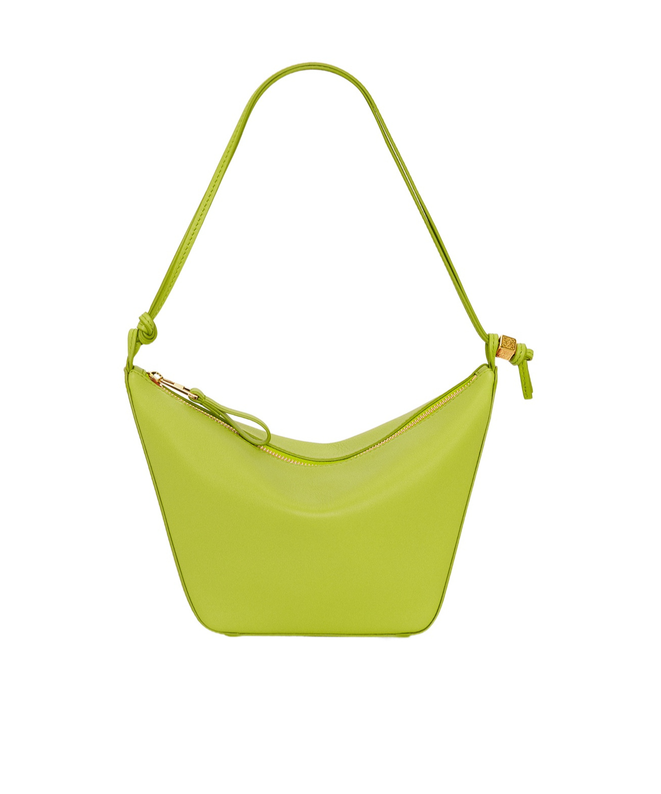 Loewe Mini Hammock Hobo Bag In Classic Calfskin In Green