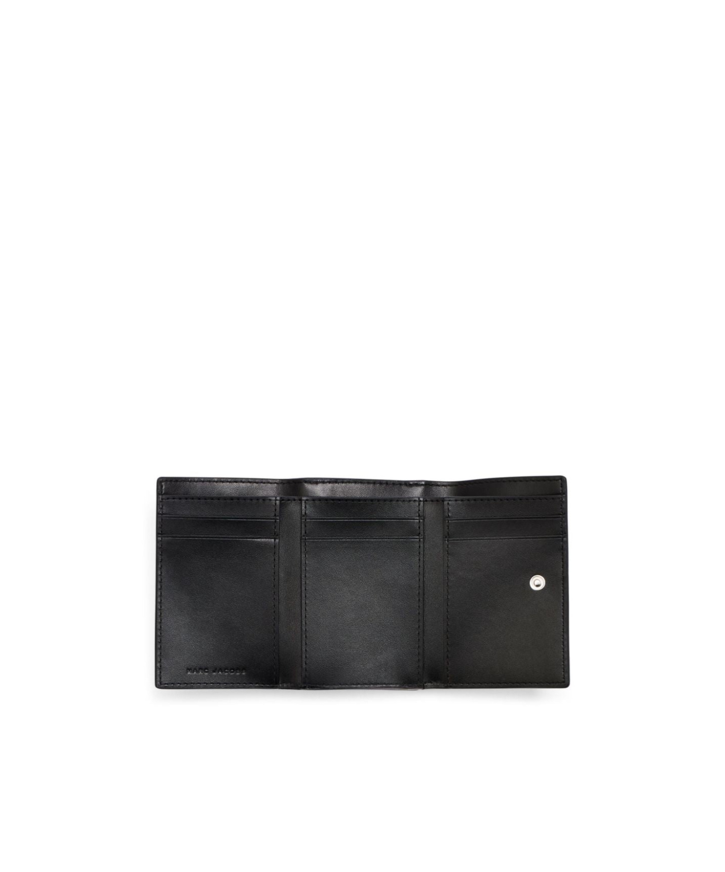 Marc Jacobs The Leather J Marc Tri-fold Wallet In Black