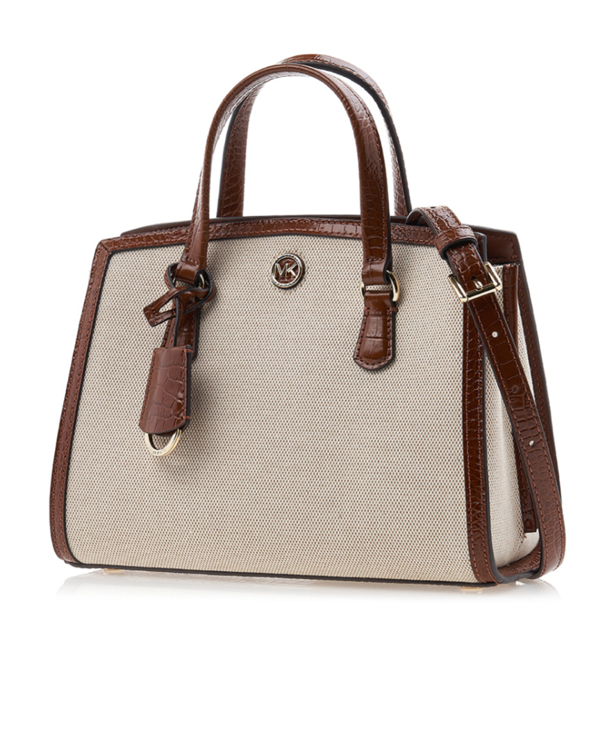 Michael Kors Double-handle Cross-body Bag In Nude