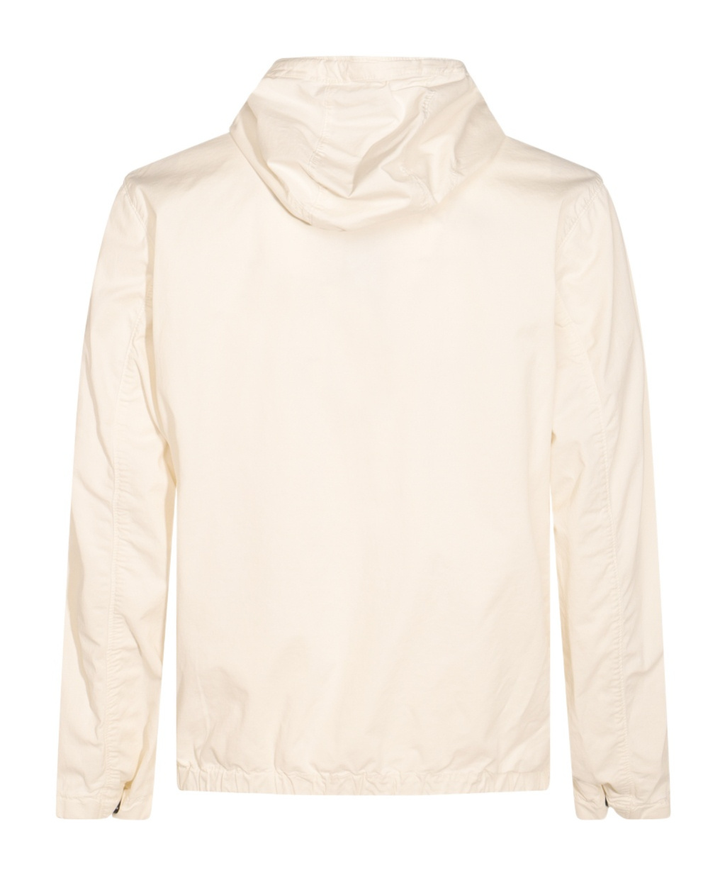 Stone Island Short Parka In Ivory