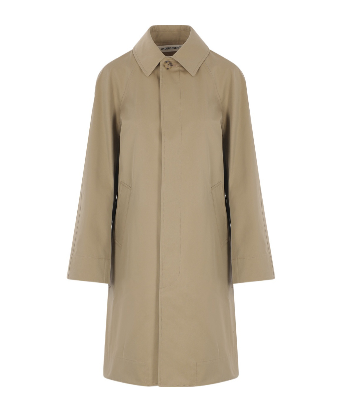 Undercover Pleated Trench Coat In Nude