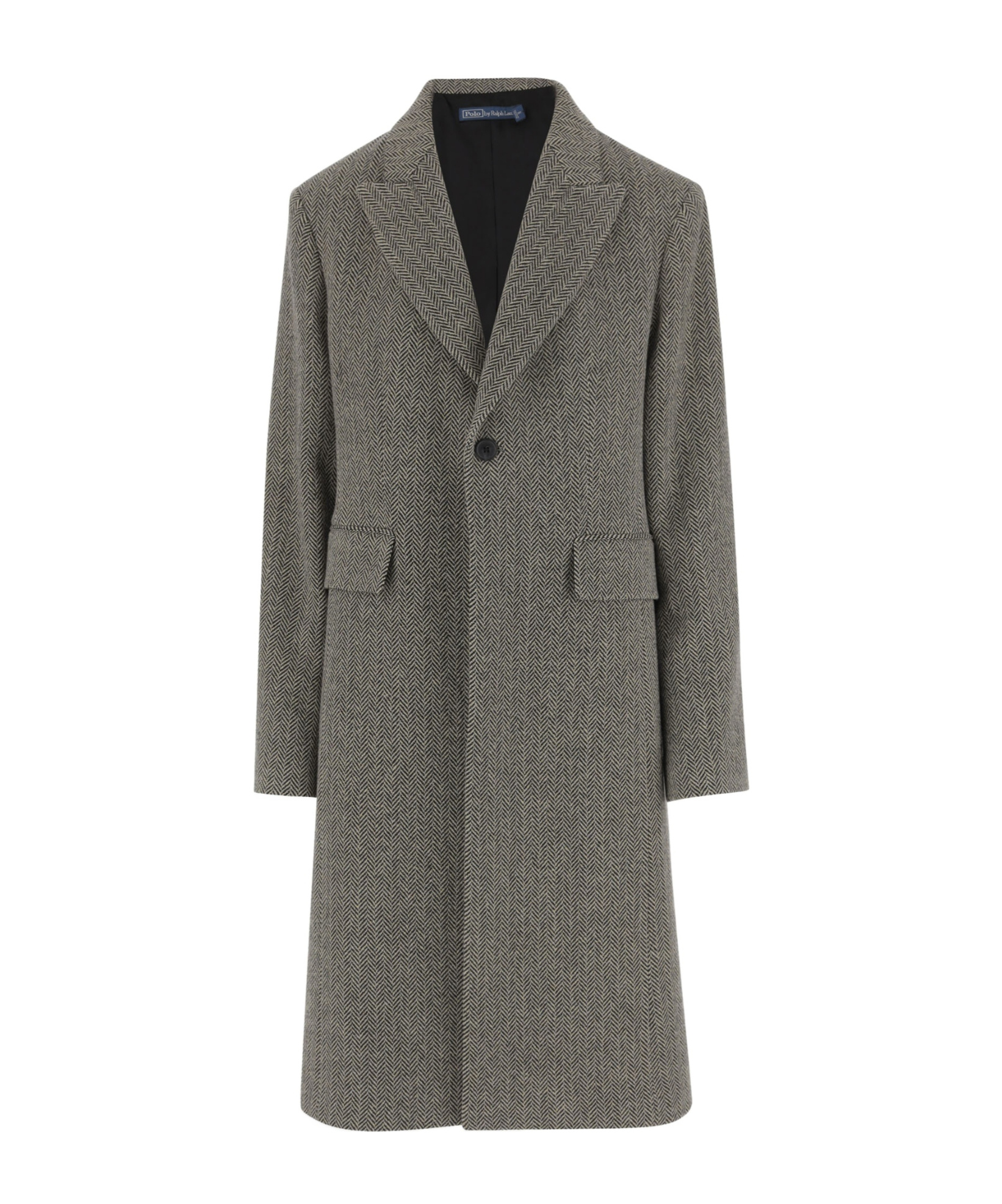 Polo Ralph Lauren Herringbone Pattern Wool Blend Coat