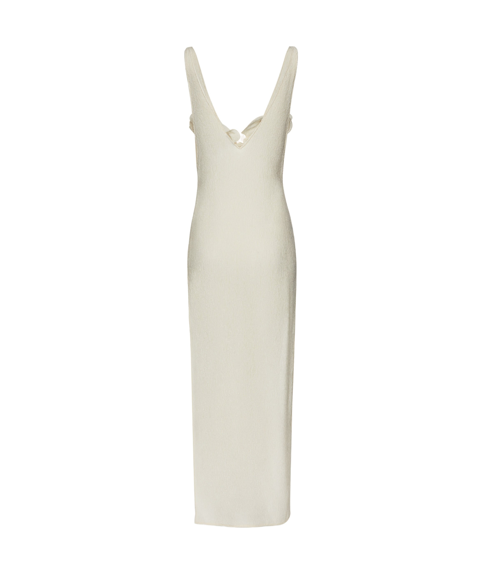 Magda Butrym Maxikleid Mit Blumenapplikation In White