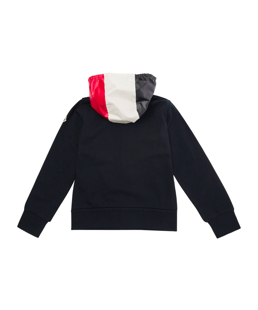 Moncler Long-sleeved Coat In Blue