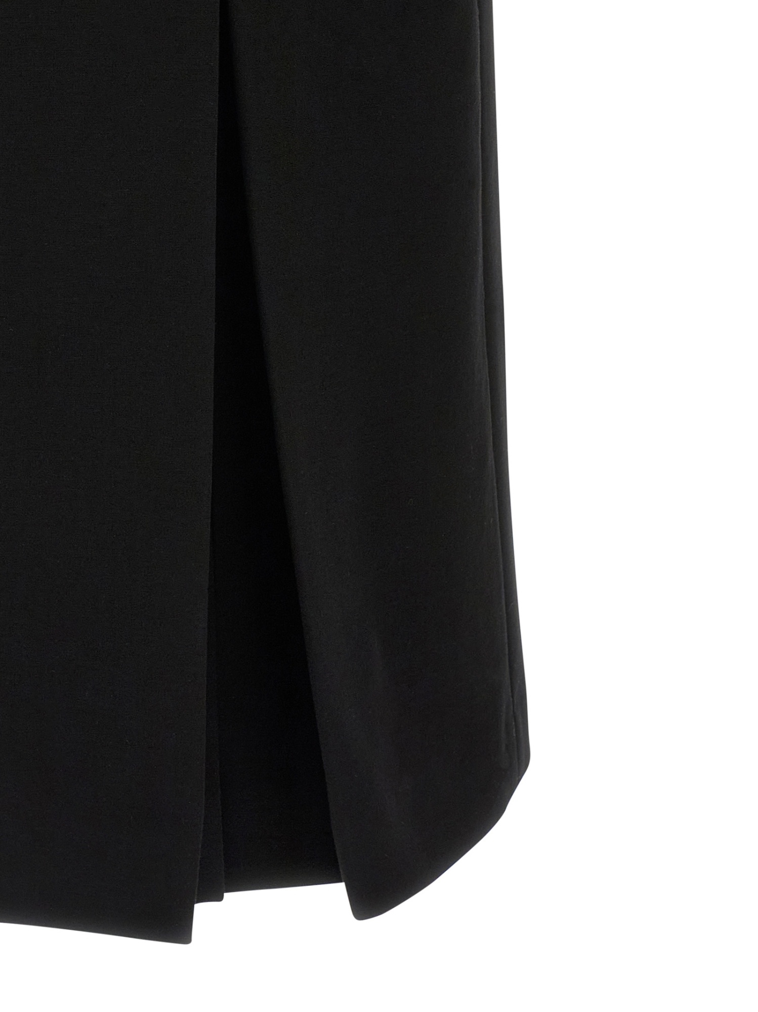 Ermanno Scervino Draped Neckline Midi Length Off-shoulder Dress In Black