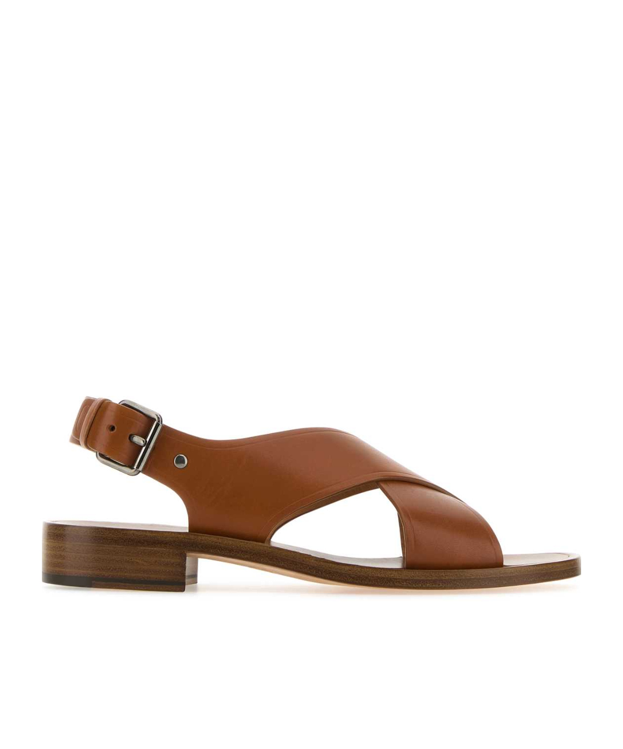 Shop Church's Leather Flat Sandal In Brown