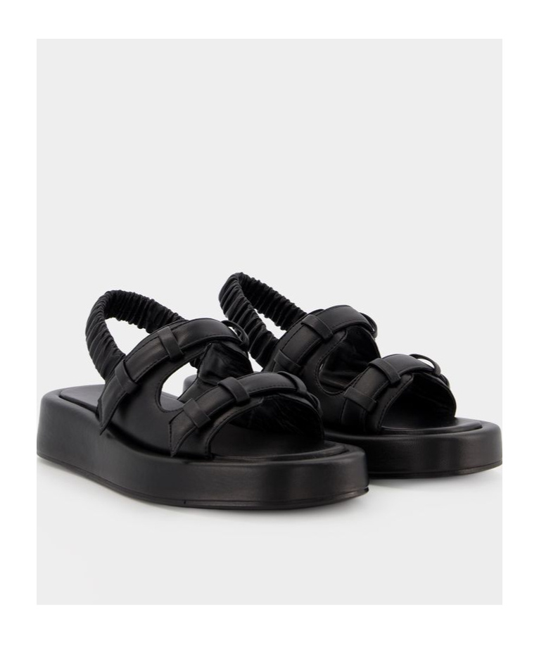 Shop Elleme Paris Elleme Loop Platform Slingback Sandals In Black