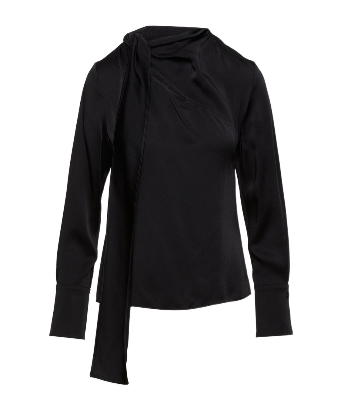 Givenchy Bow Draped Top In Black