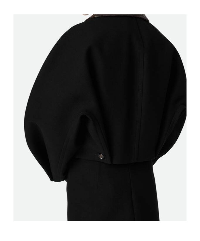 Bottega Veneta Button-front Cotton Jacket In Black