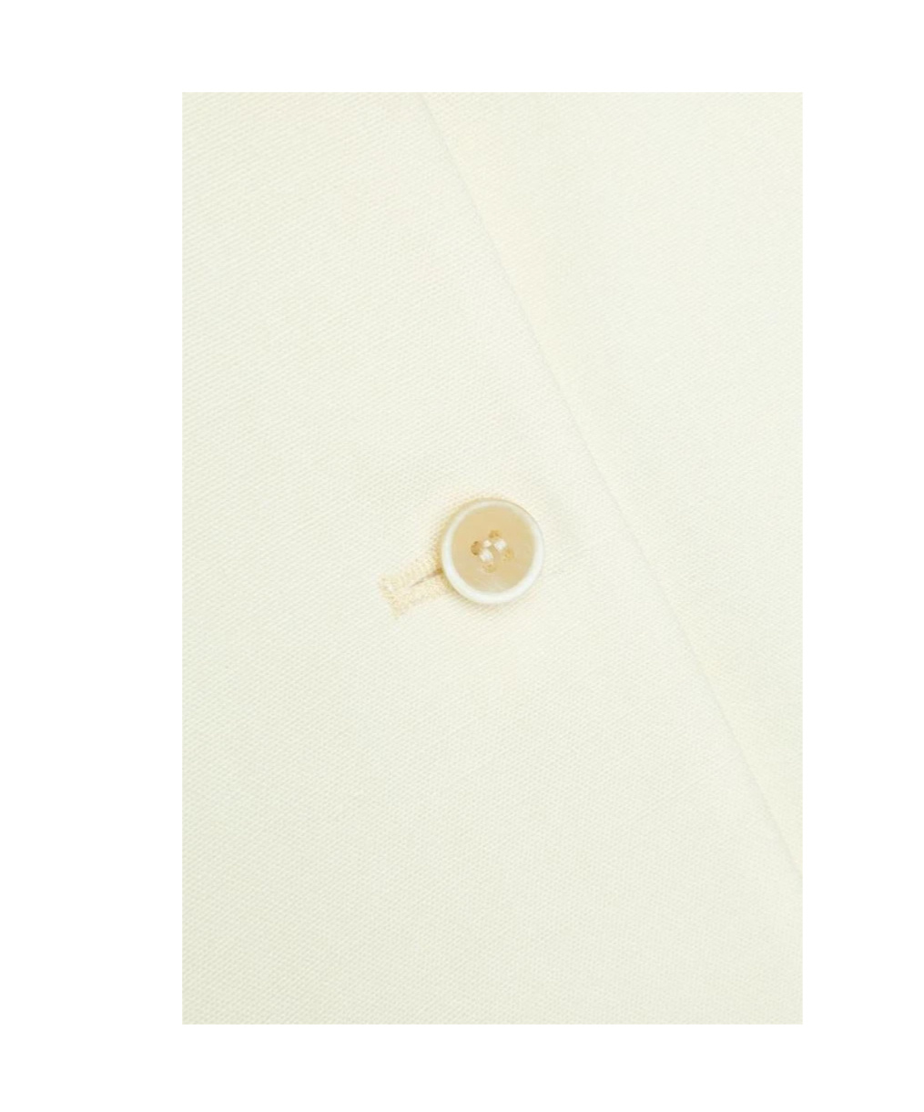 Shop Fabiana Filippi Long Sleeved Buttoned Jacket In White