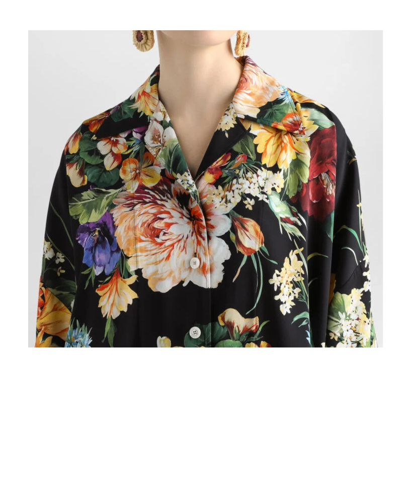 Dolce & Gabbana Floral-print Shirt In Multi