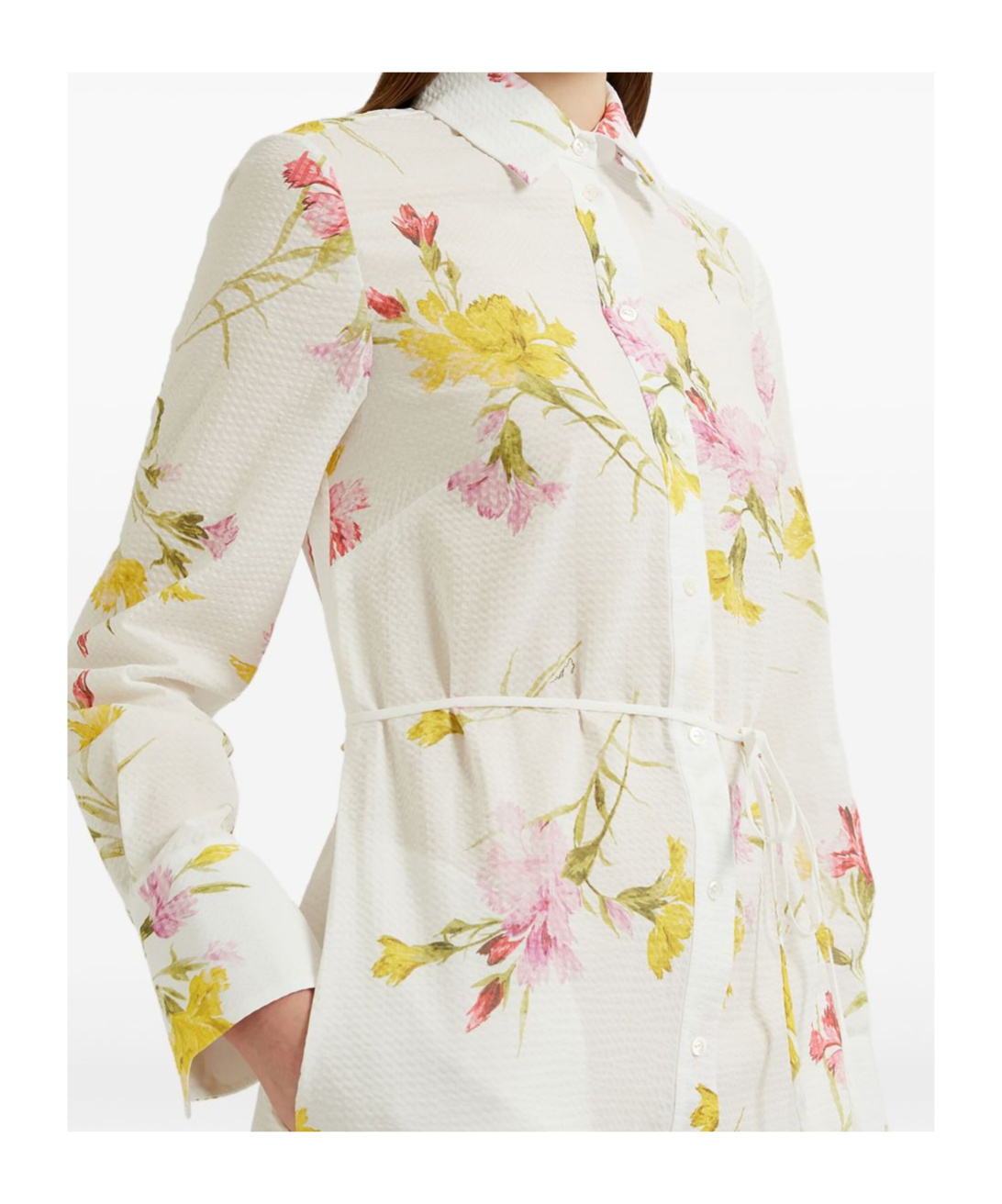 Shop Erdem Floral Shirt Dress