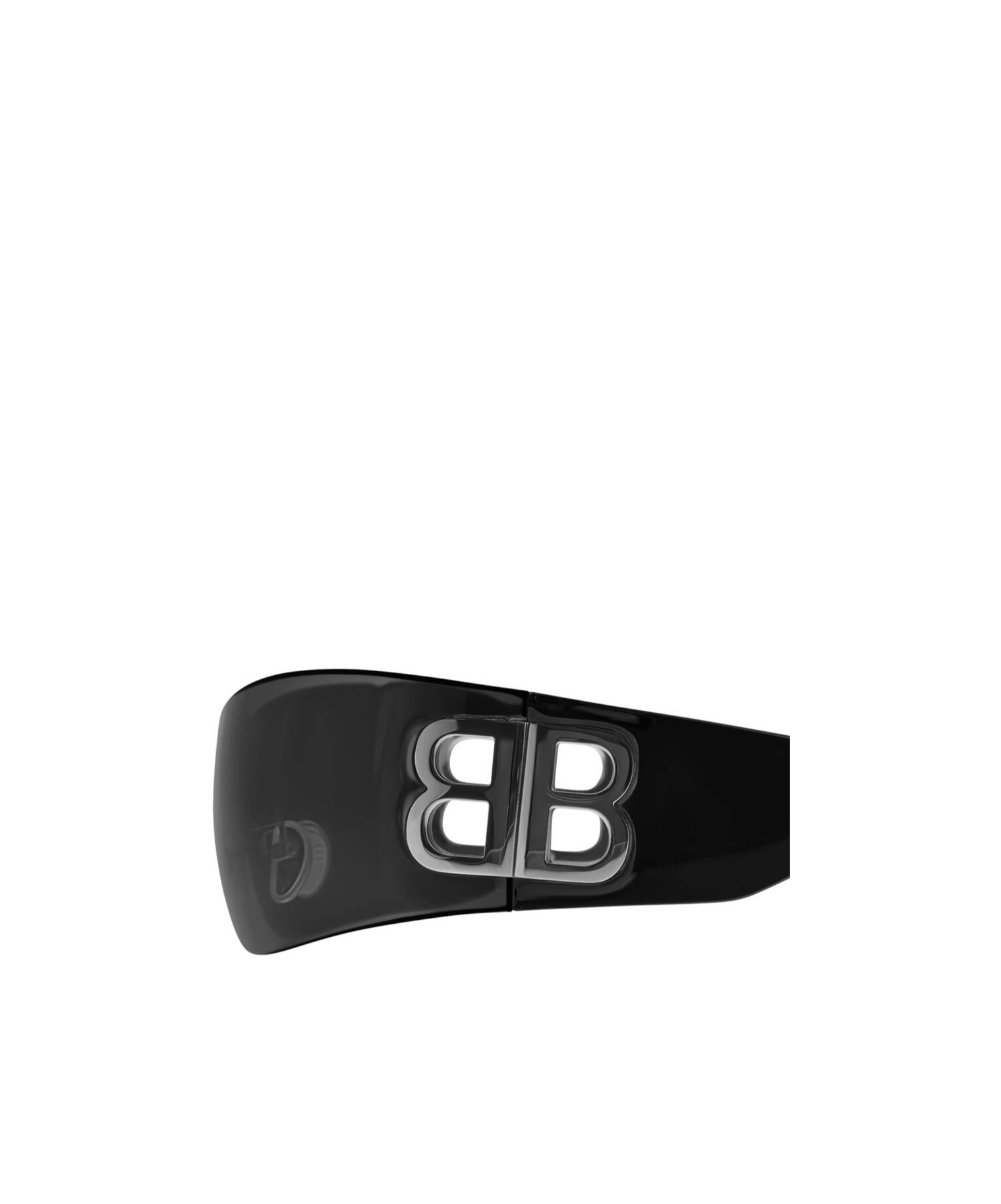 Balenciaga Shield Frame Logo Sunglasses In Black