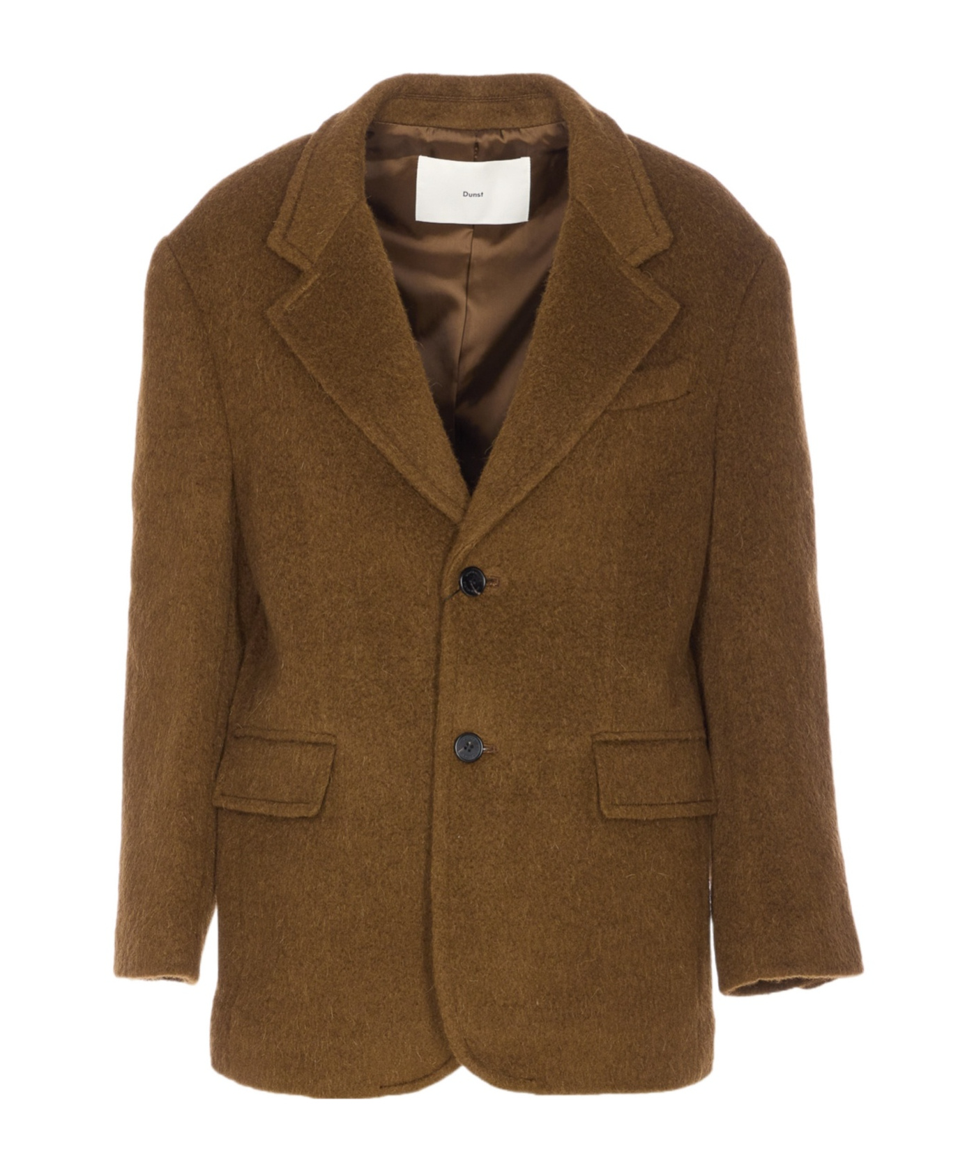 Dunst Brown Jacket With Frontal Buttons Closure In Brown