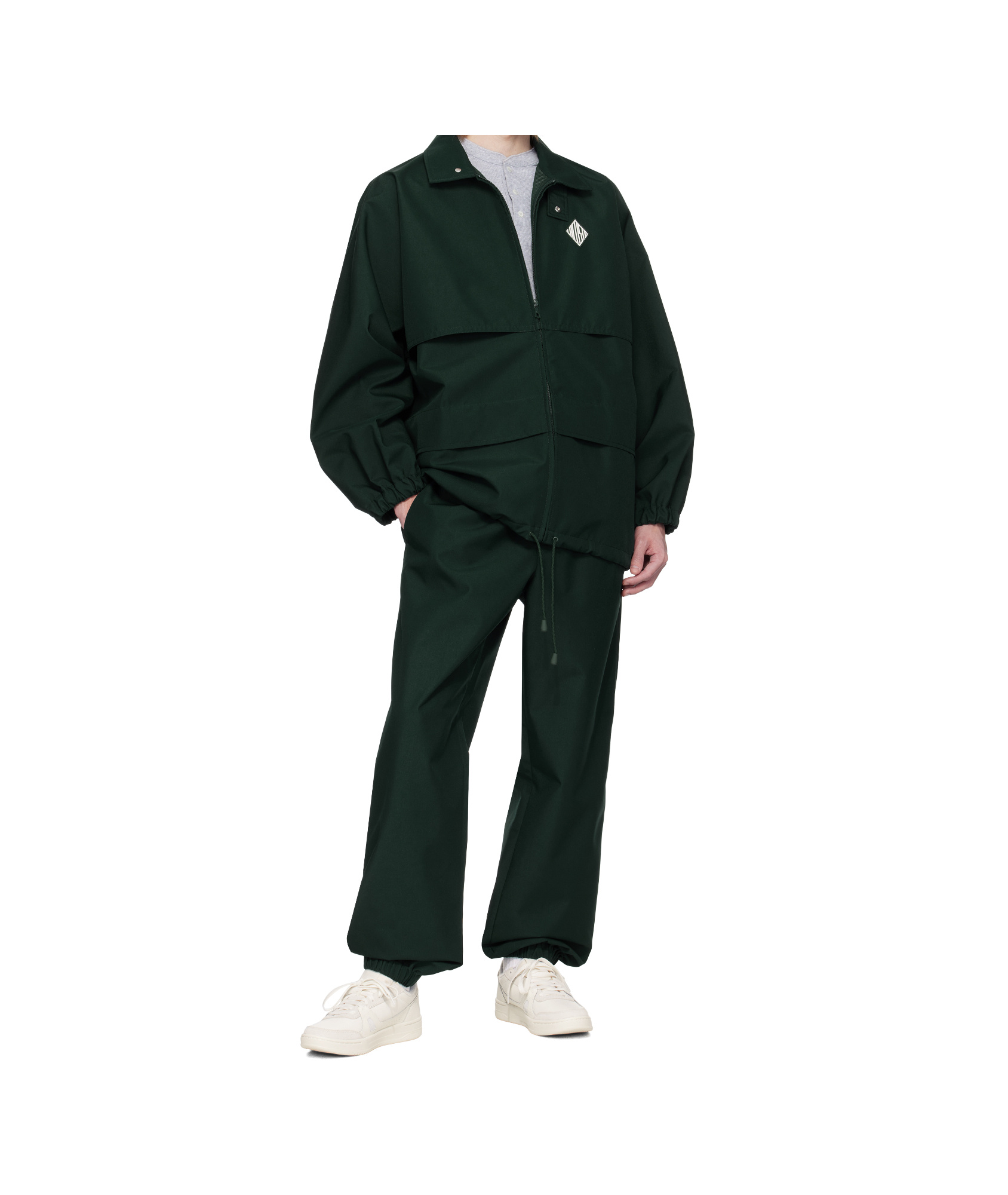 Lacoste Green Runway Canvas Track Jacket In Green