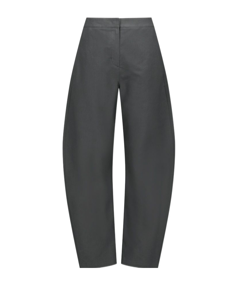 Amomento Curved-seam Trousers In Gray