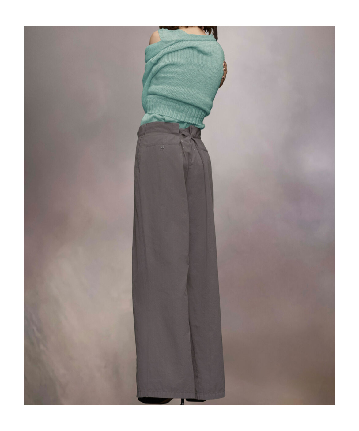 Maison Margiela Four-stitch Palazzo Trousers In Black