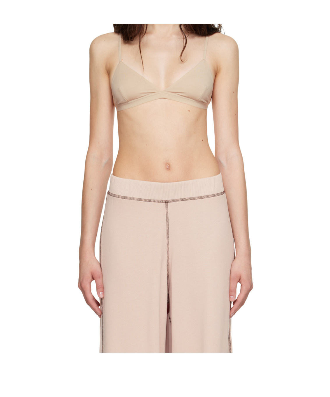 Baserange Triangle Bra In Brown